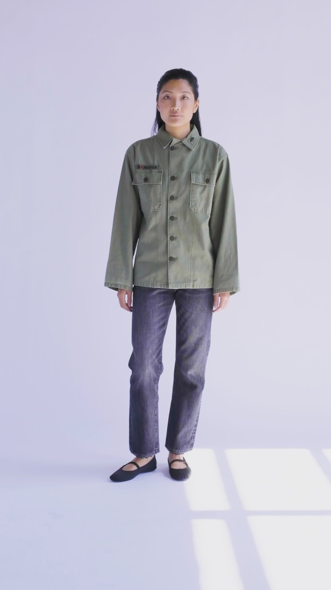 KOBE Jacket – Vintage Japanese Military Canvas (Green) | BORO